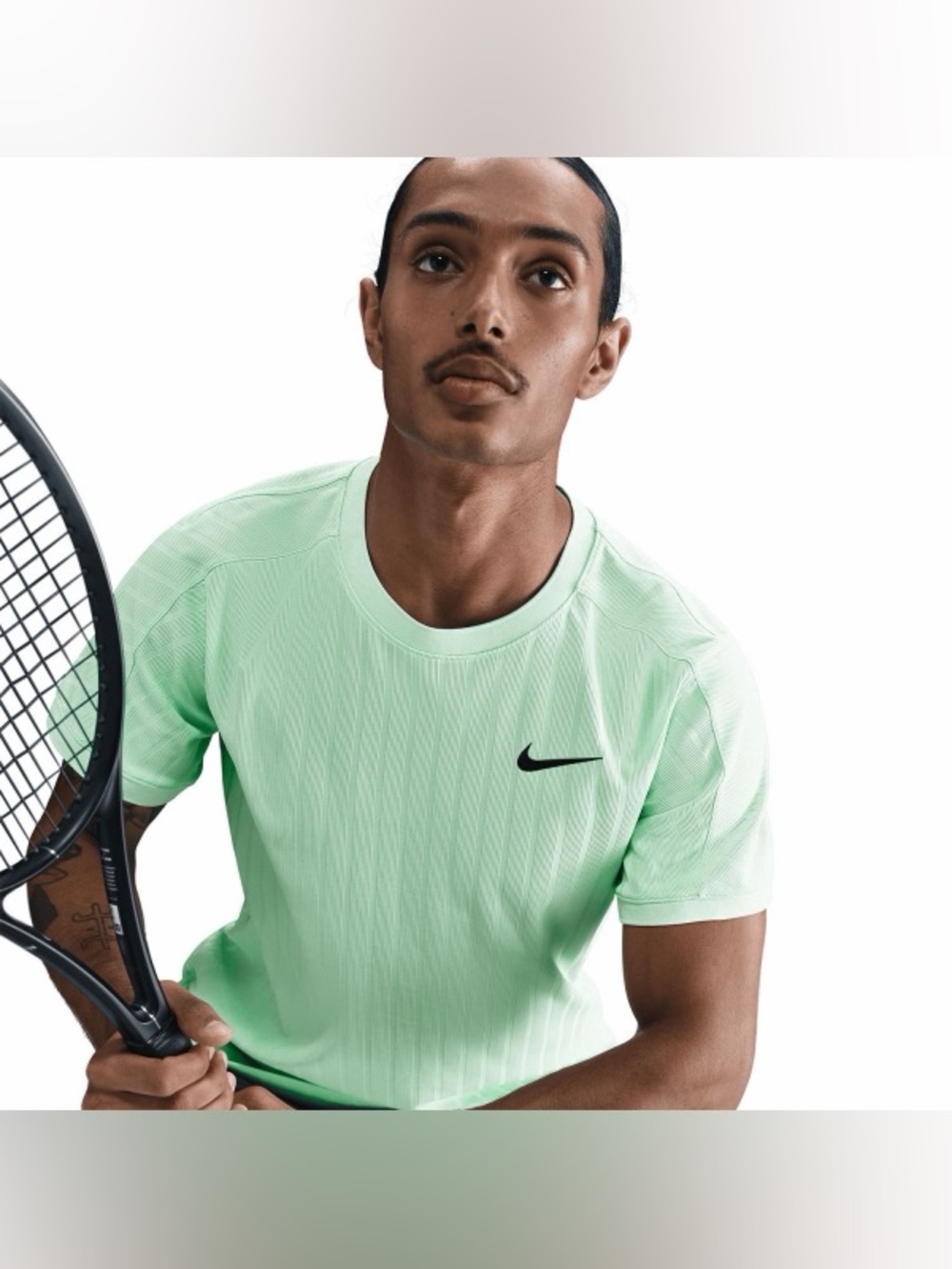 Nike Men’s  NikeCourt Slam Tennis Top Dri-FIT ADV Mint Foam HM6712-353 Size M
